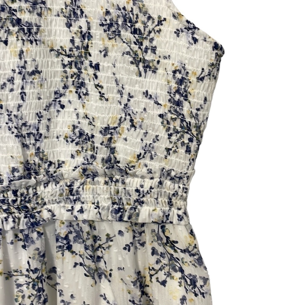 Floral Sleeveless Fit & Flare Dress Summer Casual Chic Cute Day Dress - Size Med - Picture 6 of 11